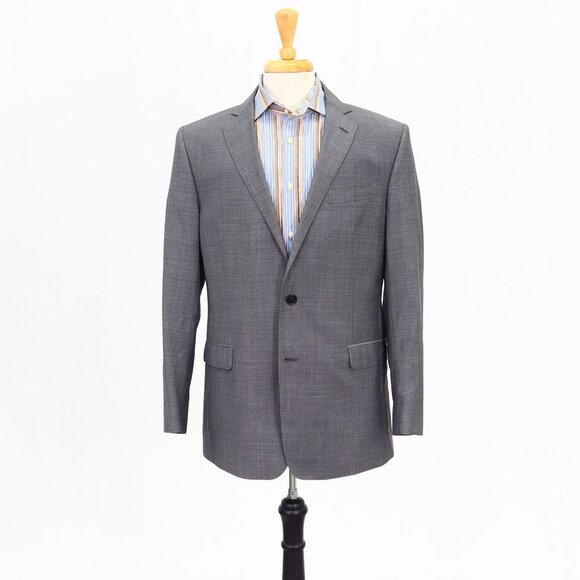 Brooks Brothers 42R Gray Solid 2-Button Sport Coat Blazer Jacket P067